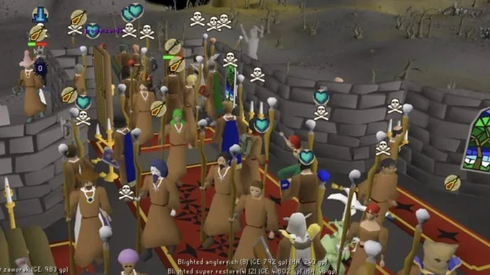 Cộng đồng Old School RuneScape tái hiện trận chiến tôn giáo giữa tín đồ Saradomin và Zamorak