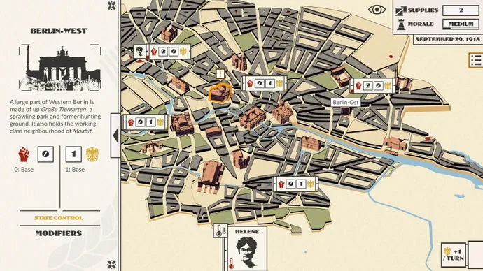 Ảnh minh họa — Red Echoes: Berlin - Turn-Based Chiến Lược Dựa Trên Câu Chuyện Kỷ Nguyên Weimar