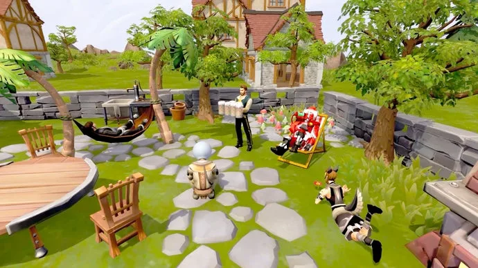 RuneScape mang đến chế độ xây dựng nhà cửa hiện đại, cho phép bạn thiết kế và xây dựng cùng bạn bè