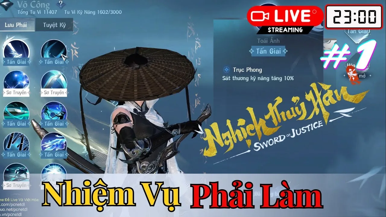 Nghịch Thủy Hàn — Nhiệm vụ thăng tiến sức mạnh #1 (Mảnh Kỹ Năng Lưu Phái) (PCNET)