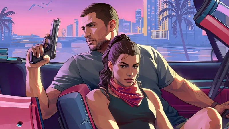 Rockstar hé lộ tranh bìa Game Informer về Jason và Lucia trong GTA 6