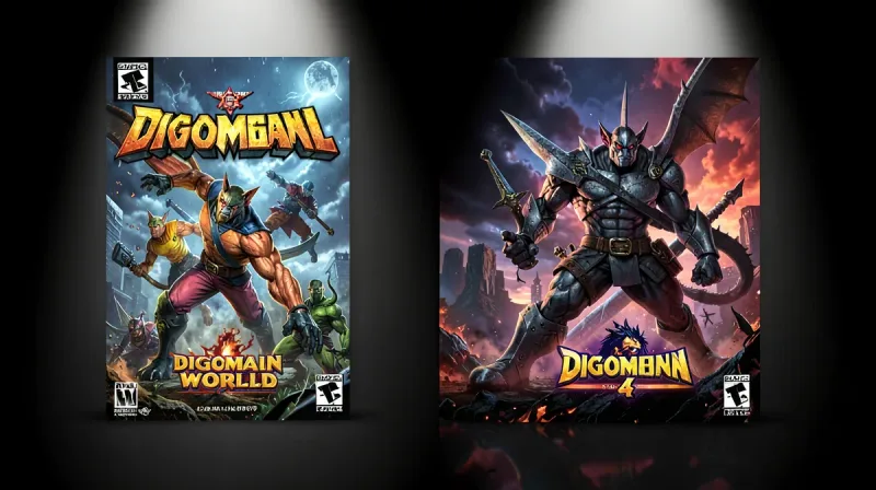 Box Art Brawl: Bìa Digimon World 4 bản Bắc Mỹ đấu bản Nhật Bản trên GameCube