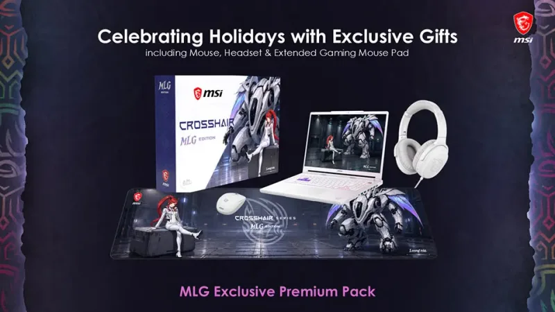 MSI tung ra Crosshair A16 HX MLG Edition: Laptop gaming trắng tinh với nhân vật huyền thoại LOONG:NIA