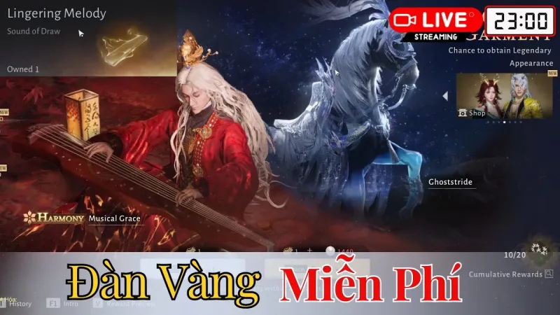 Where Winds Meet — Lấy Lingering Melody (Đàn Vàng) miễn phí (PCNET)