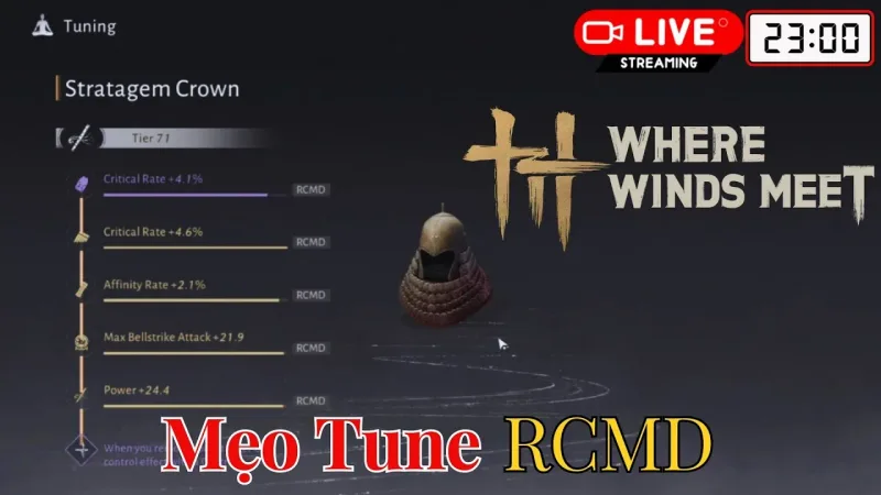 Where Winds Meet — Mẹo tune dòng RCMD như ý (PCNET)